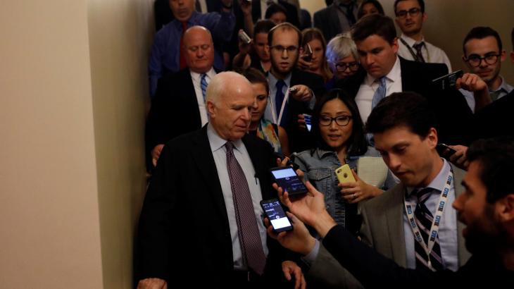 Key Words: McCain ally reads ‘farewell statement’ from the late senator