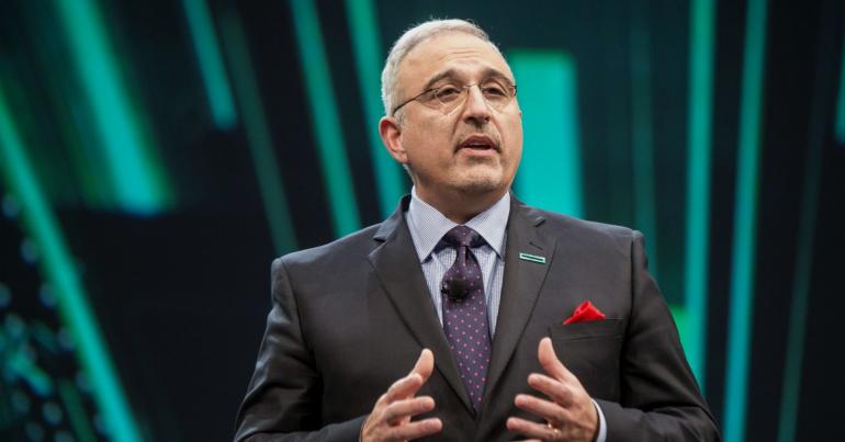 HPE rises on revenue growth