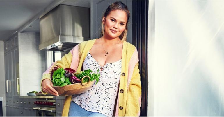 Chrissy Teigen Gets Candid About Ditching Her Goal of "Swimsuit-Model Weight"
