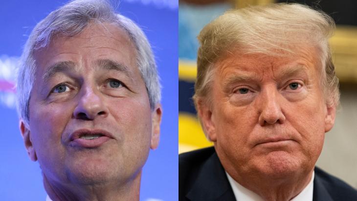 Key Words: Trump calls Dimon a ‘poor public speaker & nervous mess’ in response to CEO of nation’s biggest bank