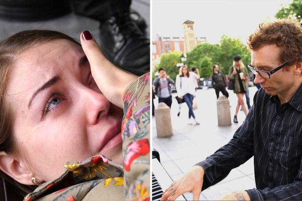 Meet the busker who brings his listeners to tears