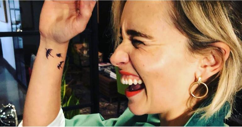 Holy Mother of Dragons! Emilia Clarke's Game of Thrones Tattoo Is So Sweet