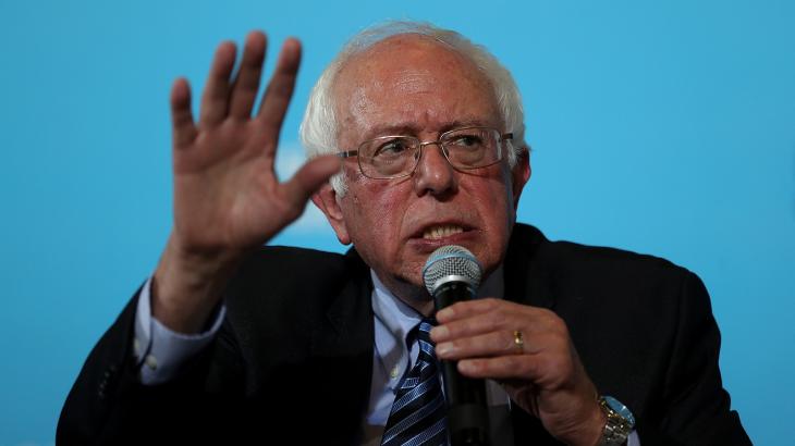 Key Words: Bernie Sanders refers to Amazon’s $15-an-hour wage as ‘shot heard round the world’