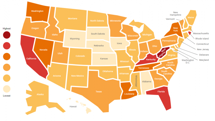 Why opioid dependence varies so dramatically across U.S. states