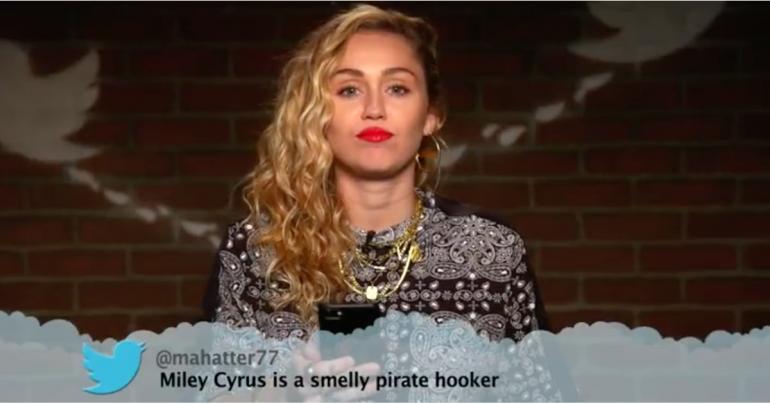 Yikes! Miley Cyrus Gets Roasted in "Mean Tweets," and We Can Still Feel the Burn