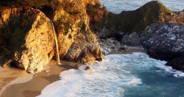 Photo: Big Sur's flawless waterfall spills into the sea