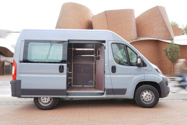 Stealthy, modern van conversion is one designer's mobile home & office (Video)