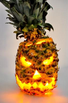 Ditch the Pumpkin and Carve a Spooky Pineapple Jack-o'-Lantern Instead - Get the DIY