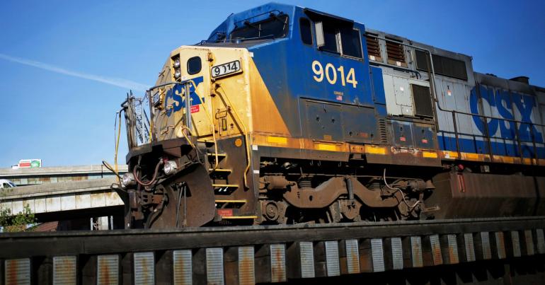 Railroad operator CSX's quarterly profit tops Wall Street target
