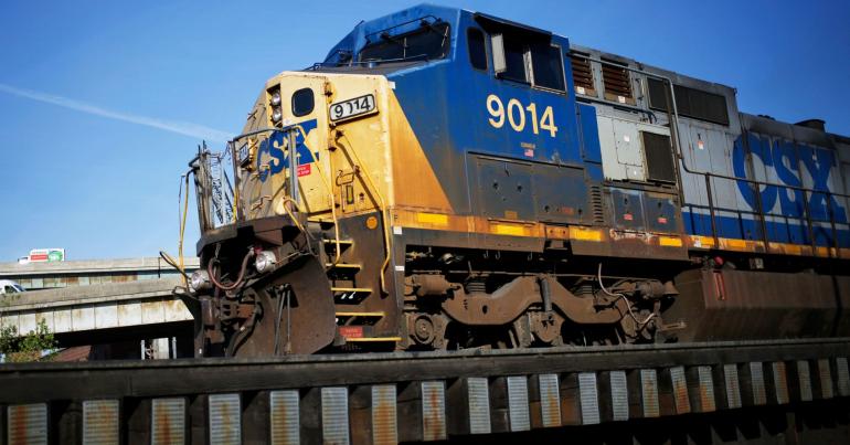 Railroad operator CSX's quarterly profit tops Wall Street target