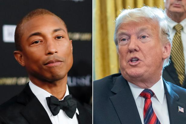 Pharrell not ‘Happy’ about Trump playing his song after synagogue shooting