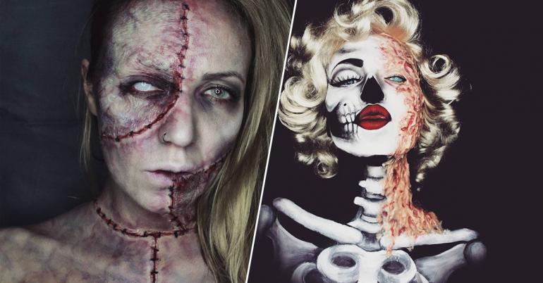 Julia’s makeup skills are scary good and just in time for Halloween (40 Photos)