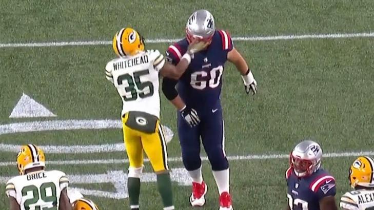 Jermaine Whitehead Questionable Ejection | Packers vs. Patriots | NFL