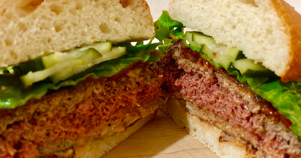 Plant-based "Impossible Burger" to hit grocery store shelves next year