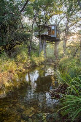 Lofty eco-resort treehouse is built with locally sourced wood