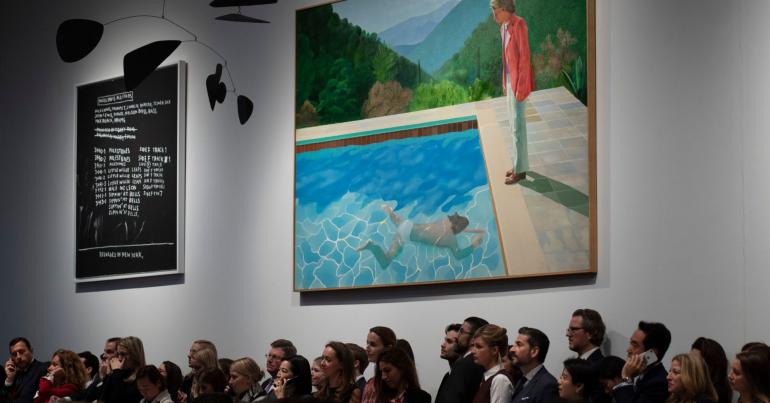 David Hockney painting sells for a record $90 million