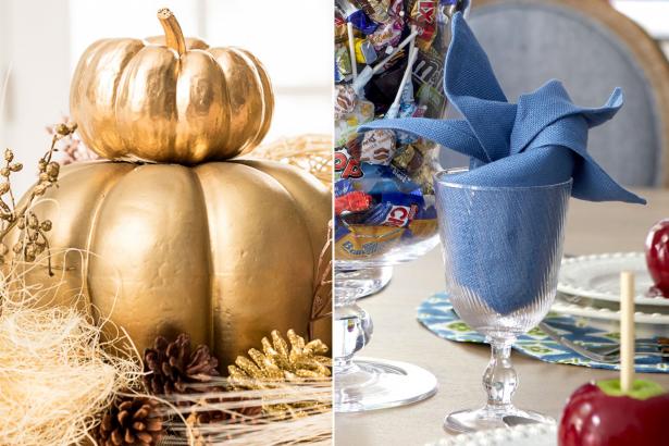 A touch of bling will make your Thanksgiving table sing