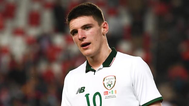 Declan Rice: West Ham midfielder declares for England over Republic of Ireland