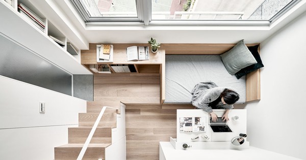 Former piano studio converted into modern 189 sq. ft. micro-apartment