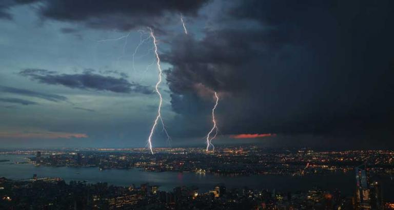 Muons reveal the whopping voltages inside a thunderstorm