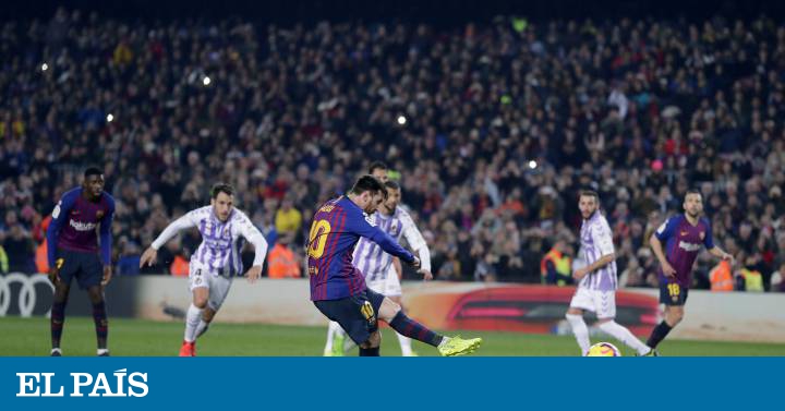 Un penalti terapéutico de Messi alivia al Barça