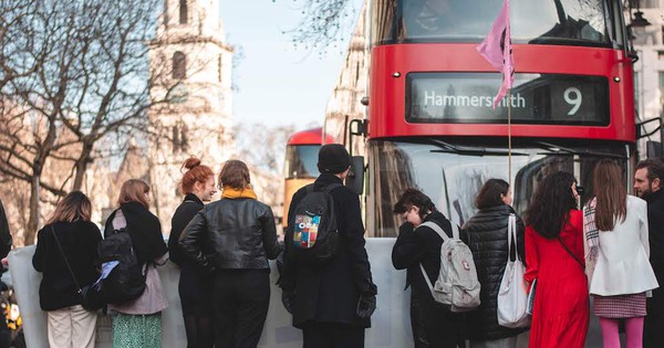 Climate change protestors ask fashion industry to "stop business as usual"