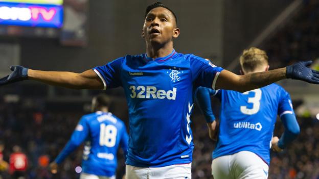 Rangers 5-0 Kilmarnock: Morelos quartet subdues 10-man visitors