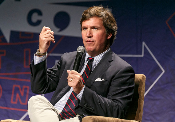 Key Words: Fox News refused to air this footage of Tucker Carlson calling one of his guests a ‘moron’ and an ‘a-hole’