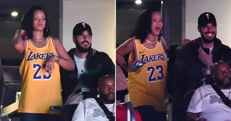 Rihanna Has Love and Basketball on the Brain at a Lakers Game With Her Hot Boyfriend