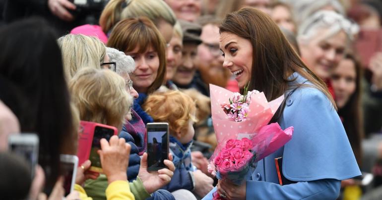 Kate and William Are Showered With Flowers During Their Second Day in Northern Ireland