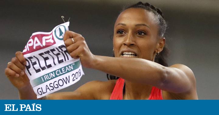 Ana Peleteiro, campeona de Europa en pista cubierta de triple salto