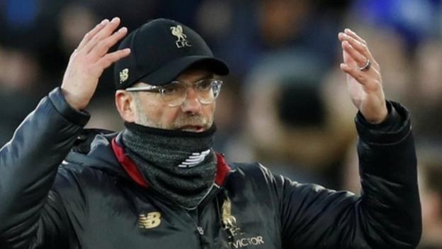 Jurgen Klopp: Liverpool boss 'completely fine' chasing Man City for title