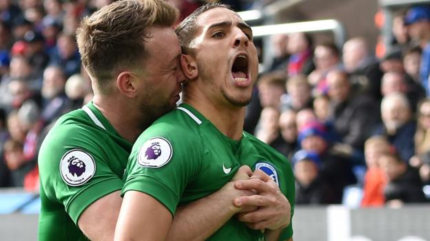 Crystal Palace 1-2 Brighton & Hove Albion: Knockaert stunner earns Seagulls win