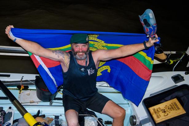 Disabled military vet makes history rowing across Atlantic
