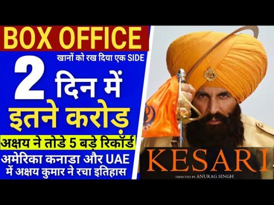 Kesari Box Office Collection Day 2,Kesari 2nd Day Box Office Collection, Akshay Kumar, Parineeti C