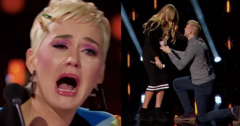 American Idol: Katy Perry Let the Tears Flow During This Romantic Surprise Proposal
