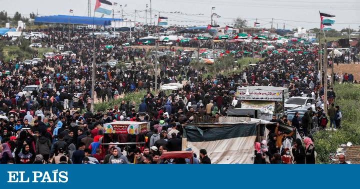 Decenas de miles de palestinos reclaman el levantamiento del bloqueo a Gaza