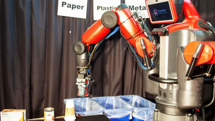 This robot can sort recycling by giving it a squeeze