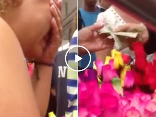 This guy just bagged himself a heavy dose of good karma (Video)