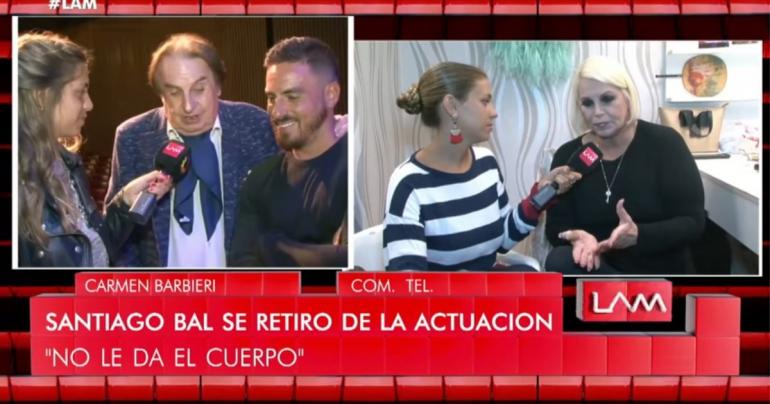 Carmen Barbieri reveló la verdad sobre la salud de Santiago Bal y su retiro de los escenarios