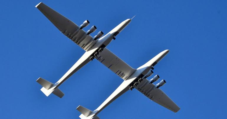 Stratolaunch, World’s Largest Airplane by Wingspan, Takes Its First Flight