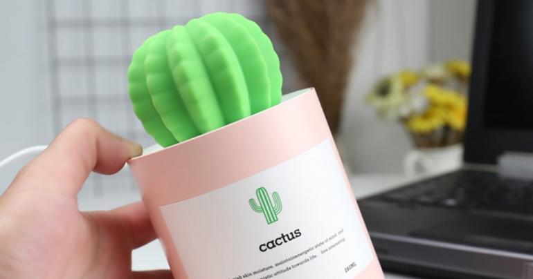 This Portable Cactus Humidifier Is So Prickling Cute