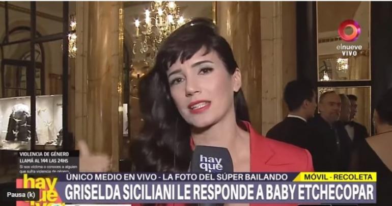 Griselda Siciliani le respondió duro a Baby Etchecopar