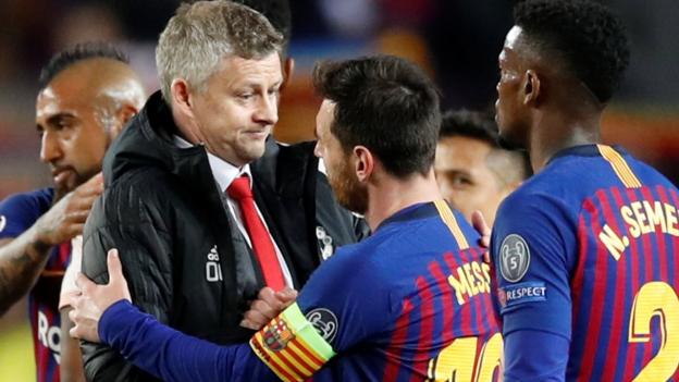 Ole Gunnar Solskjaer: Man Utd 'must aspire to Barcelona level'