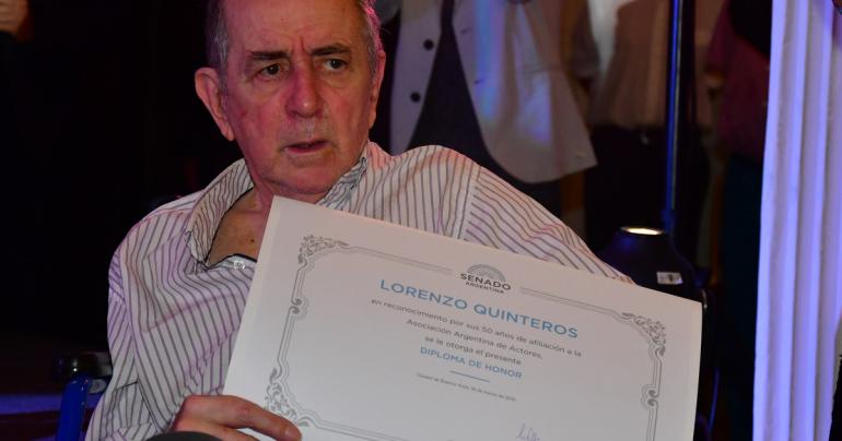 Murió Lorenzo Quinteros, un maestro de actores