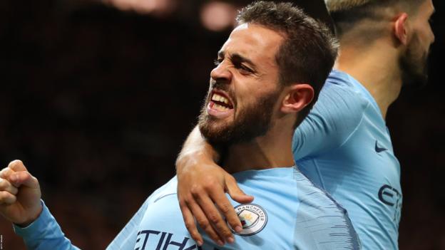 Man Utd 0-2 Man City: Champions win derby to go top of table