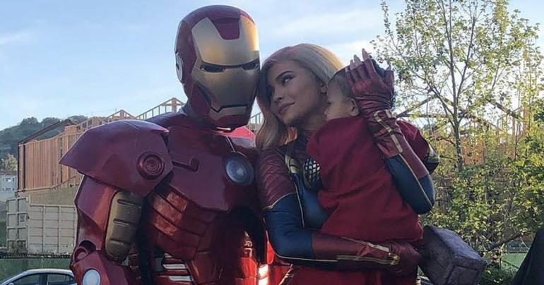 Kylie Jenner and Travis Scott Suit Up as Captain Marvel and Iron Man For Avengers: Endgame