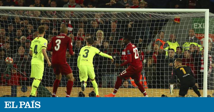 El Barça arde en la pira de Anfield