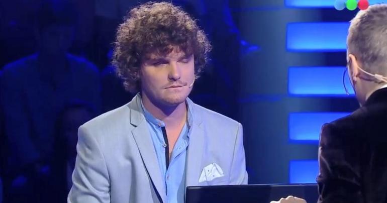 "Quién quiere ser millonario": el participante ciego que reflexionó con una canción de Charly García