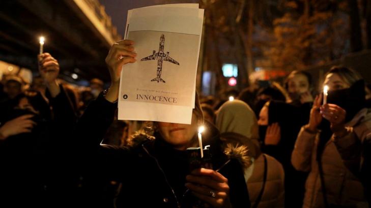 Defying police, Iranians protest over plane shootdown